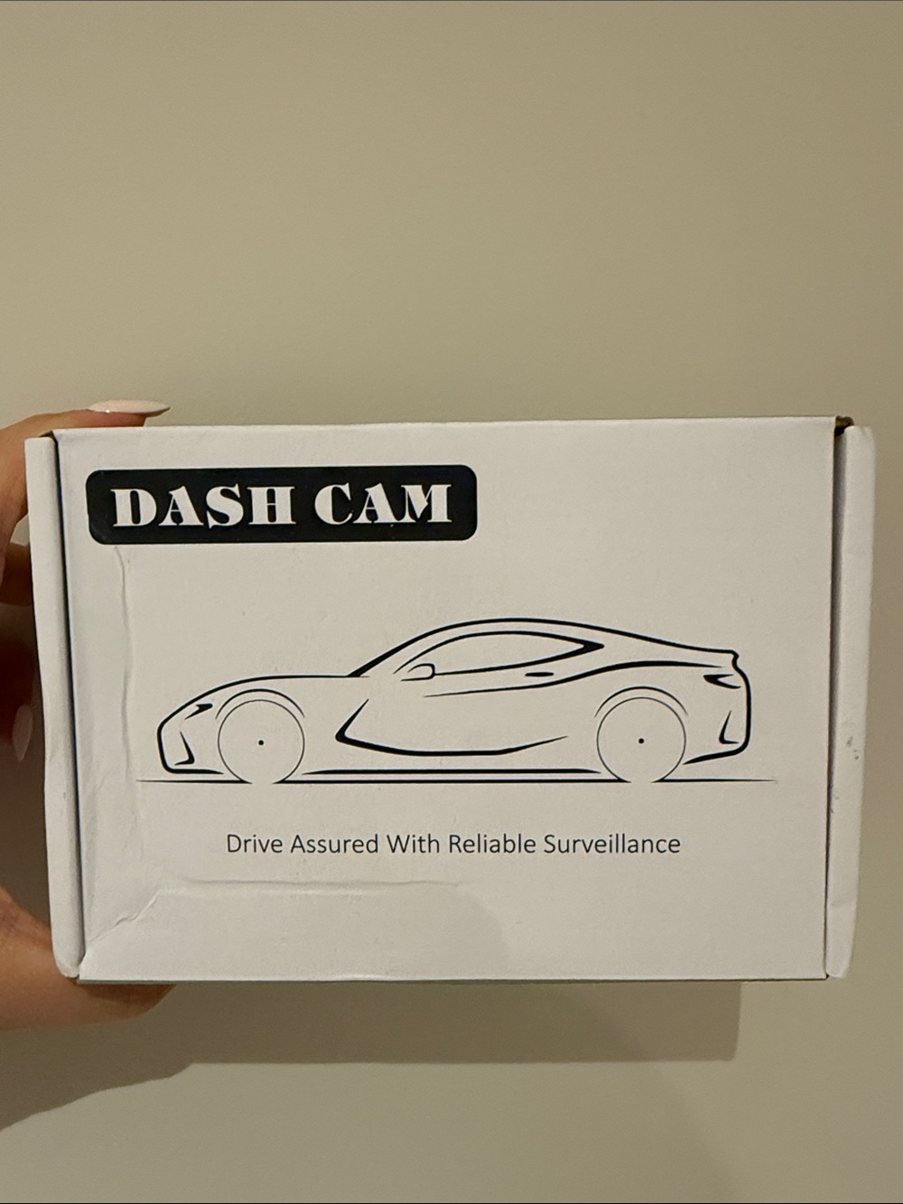 Dash Cam - Compact White On-Dash Camera for Vehicle Surveillance